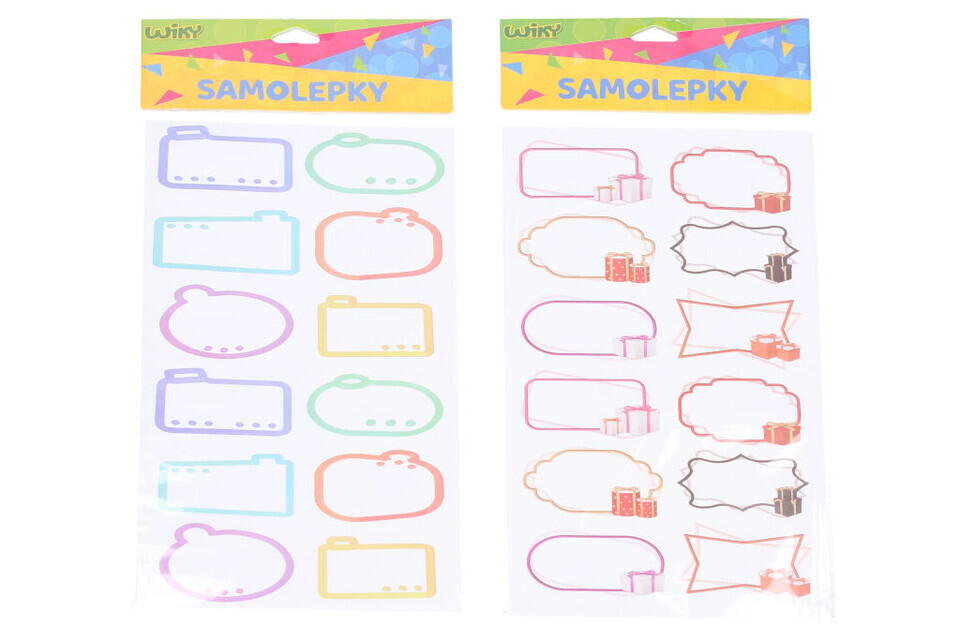 Menovky samolepiace 14x31,5cm,2druhy - náhodný