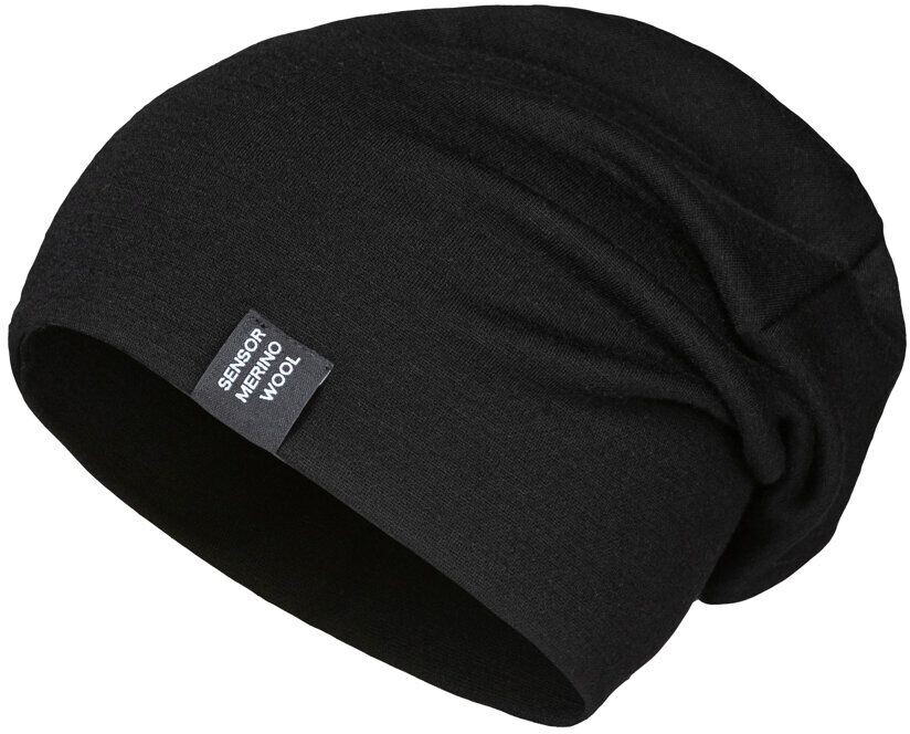 SENSOR čiapka MERINO EXTREME UP čierna