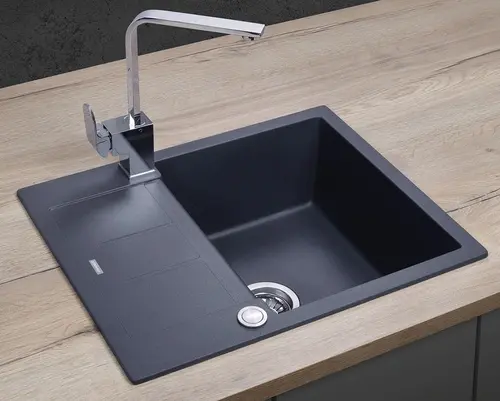 CONCEPT DG05C45dg Drez granitový s odkvapom TMAVO ŠEDÝ