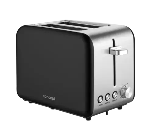 CONCEPT Hriankovač nerezový, BLACK TE2052