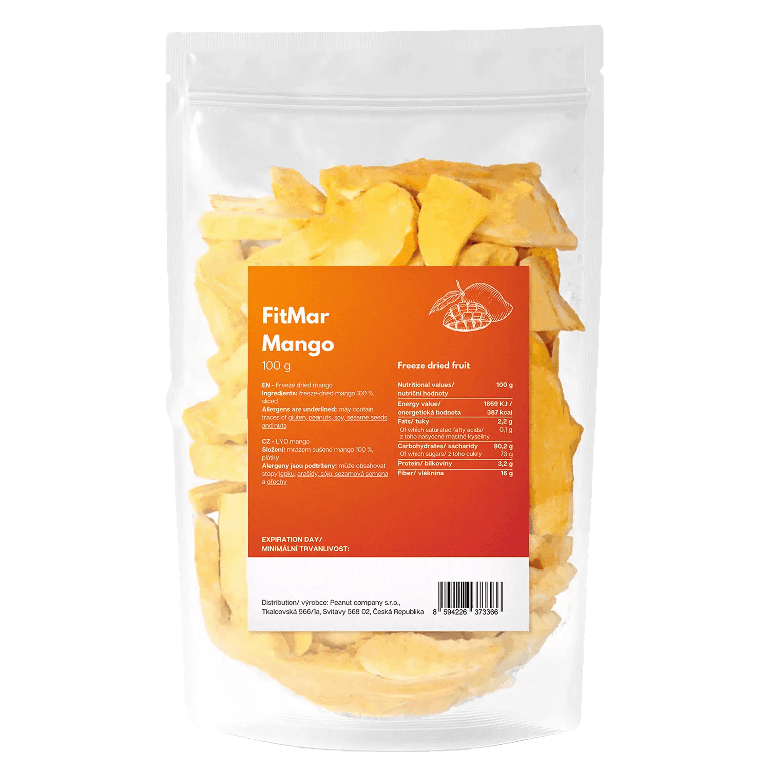 Mango lyofilizované