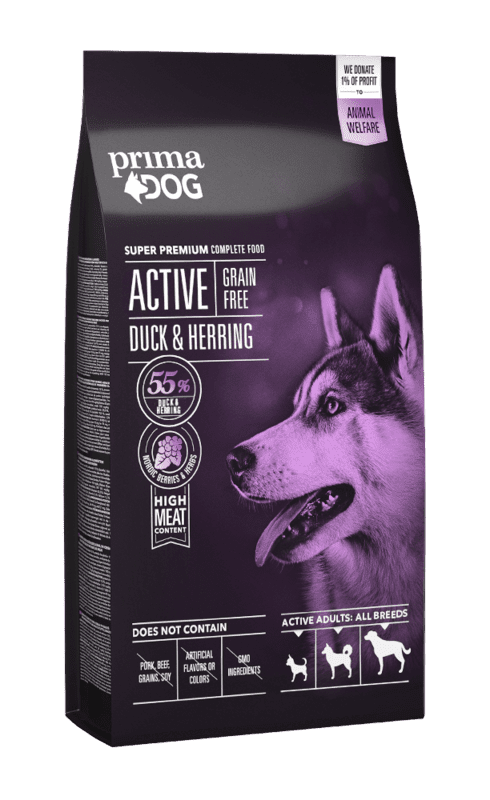 PrimaDog Duck-Herring Active Grain-Free