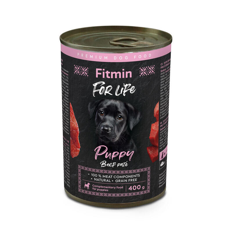 Fitmin dog For Life tin beef PUPPY 400 g