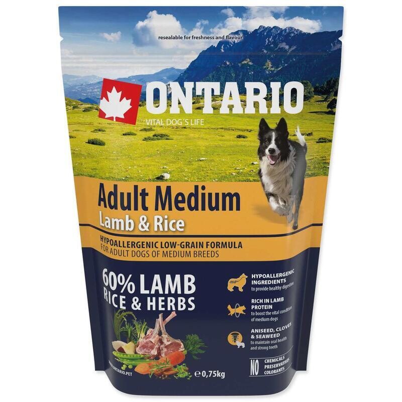 ONTARIO Adult Medium Lamb & Rice