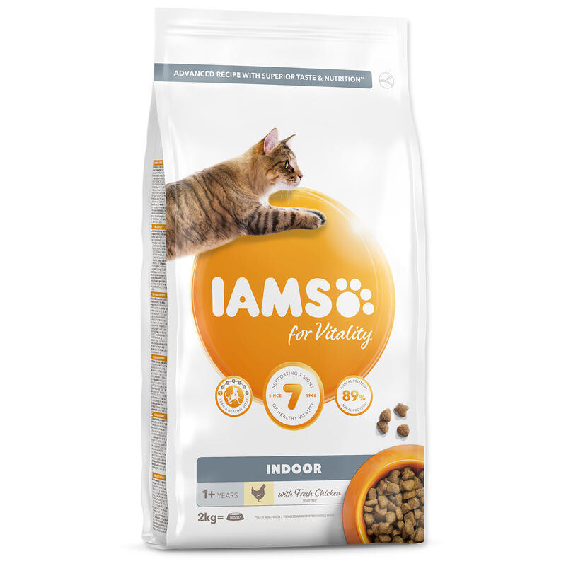 IAMS for Vitality Indoor Cat Food with Fresh Chicken