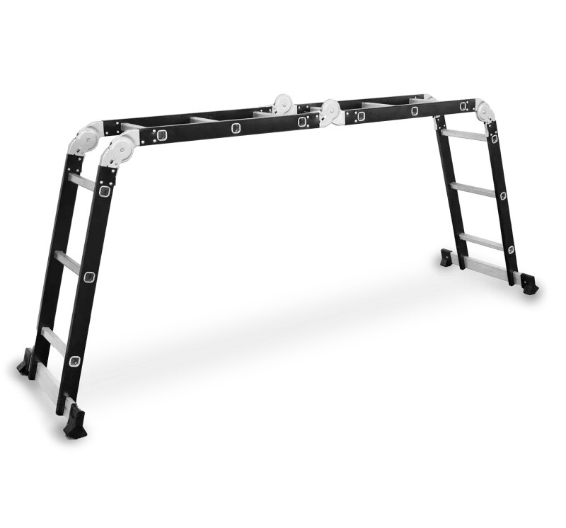 Drabest Multifunkčný rebrík 4x3 nosnosť 125 kg hliník + oceľ