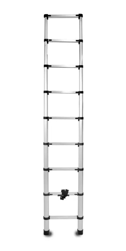 Teleskopický hliníkový rebrík 9 stupňov - 2,6 m