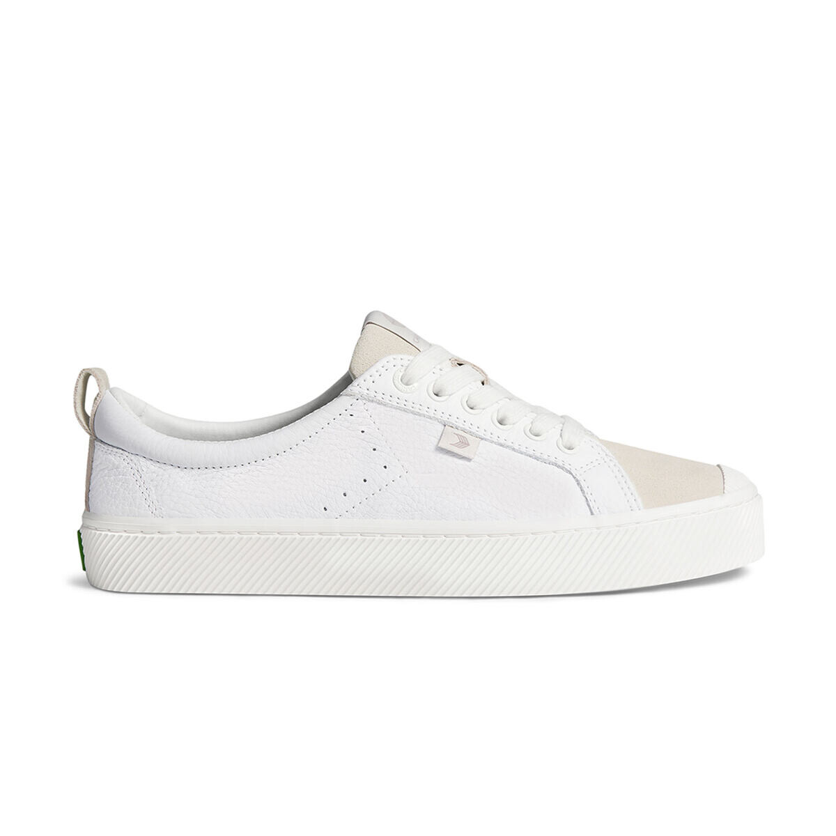 Dámské volnočasové boty Cariuma OCA Low White Premium Leather Vintage White Suede Sneaker