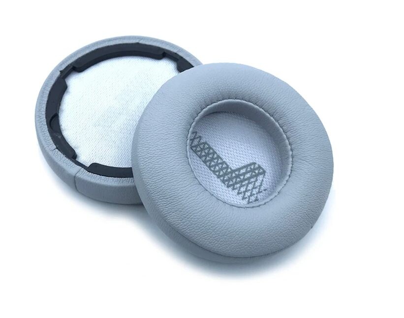 Náhradné náušníky pre slúchadlá JBL Live 400BT, 460NC - Šedé, kožené