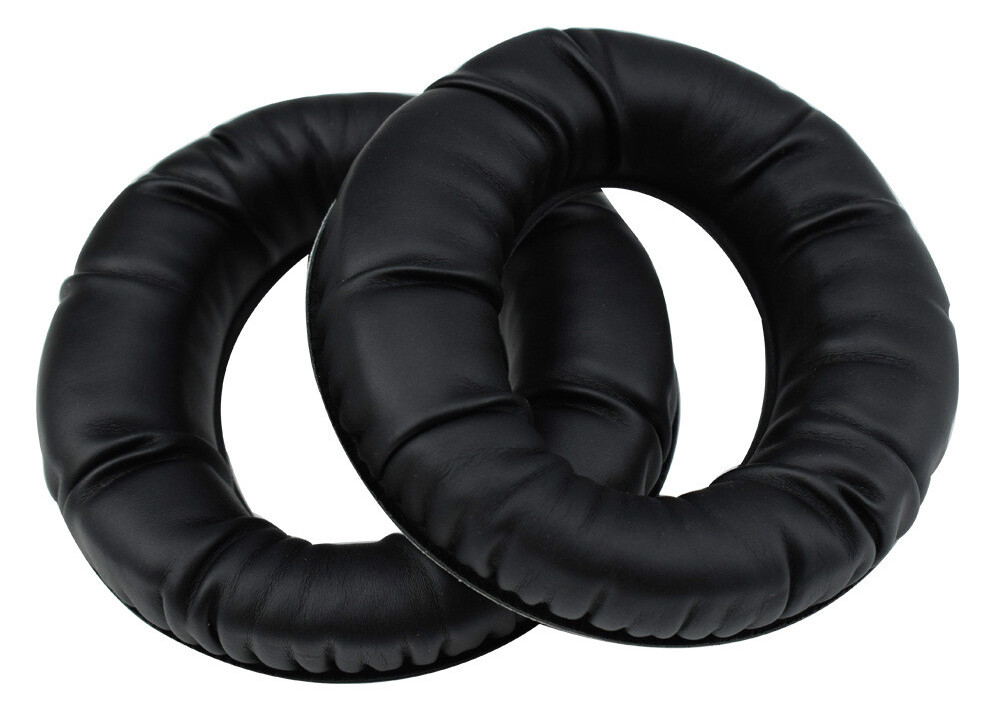 Náhradné náušníky pre slúchadlá AKG K511, K512, K514 - Čierne, kožené