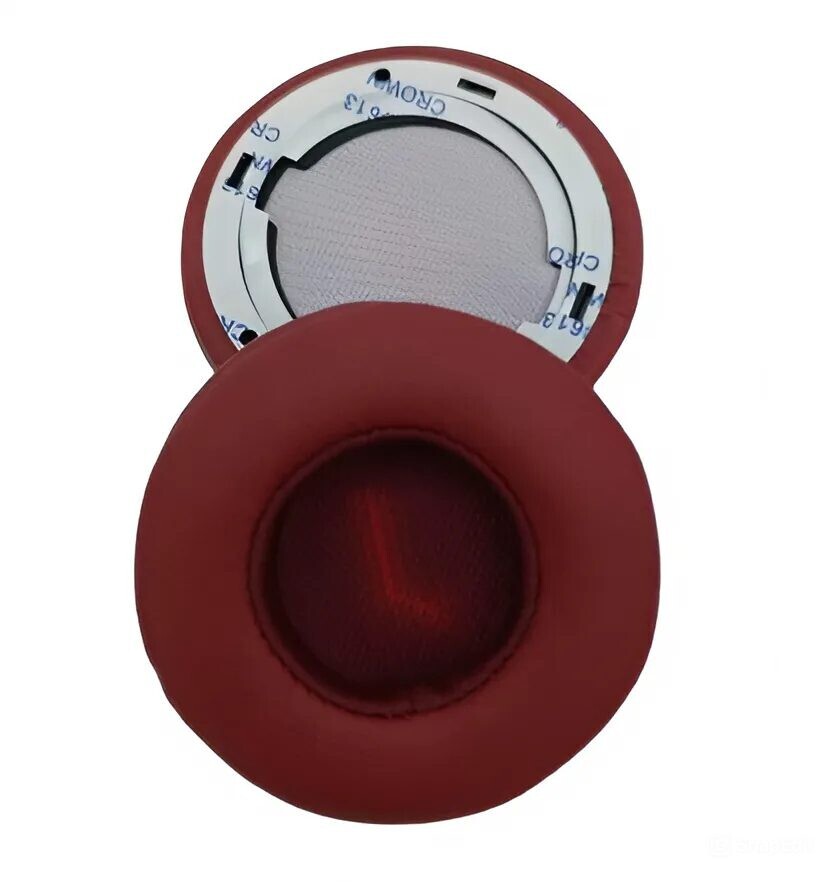 Náhradné náušníky pre slúchadlá JBL E35, E45, E45BT - Červené, kožené