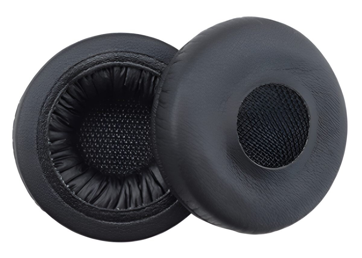 Náhradné náušníky pre slúchadlá AKG Y40, Y45BT - Čierne, kožené