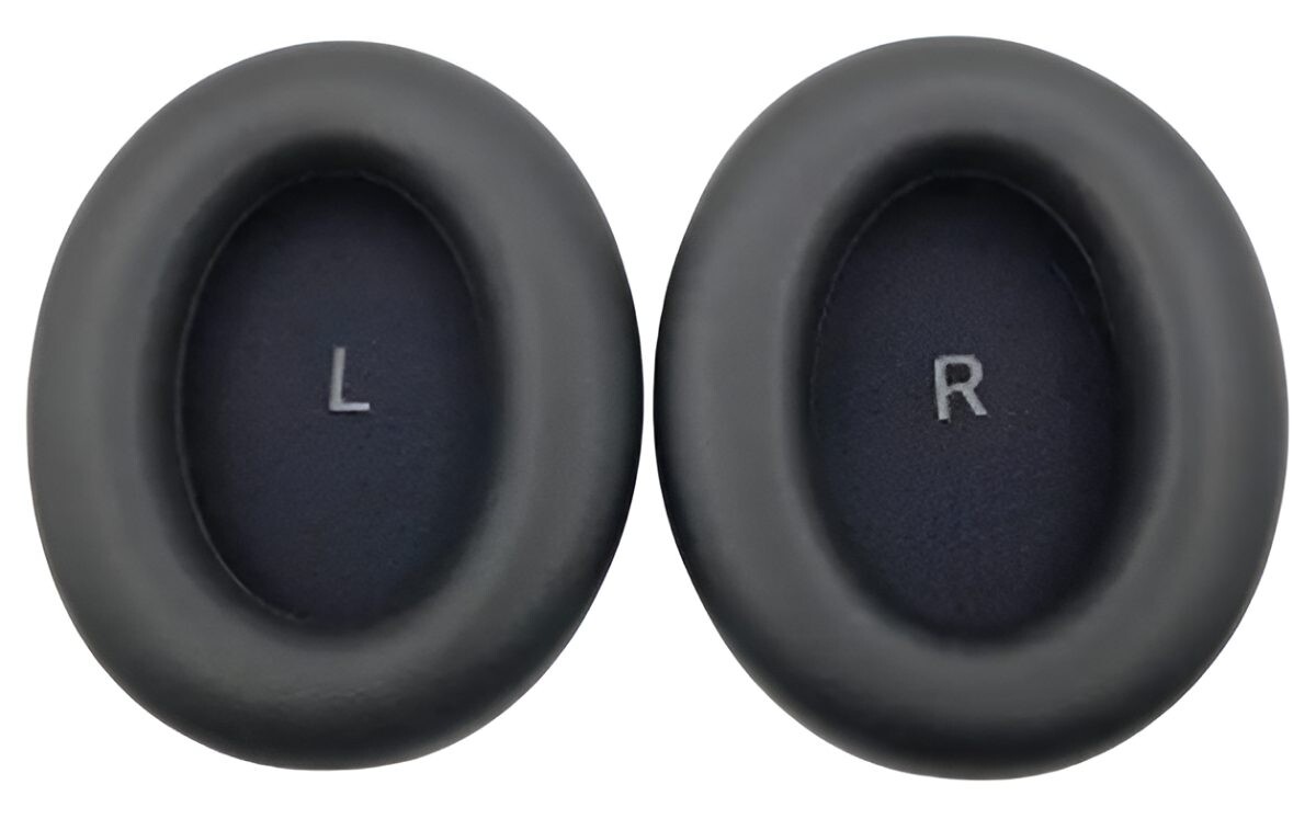 Náhradné náušníky pre slúchadlá Sennheiser Momentum 4.0 - Čierne, kožené