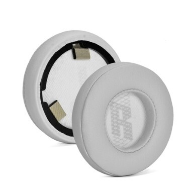 Náhradné náušníky pre slúchadlá JBL Live 460NC - svetlo šedé, kožené