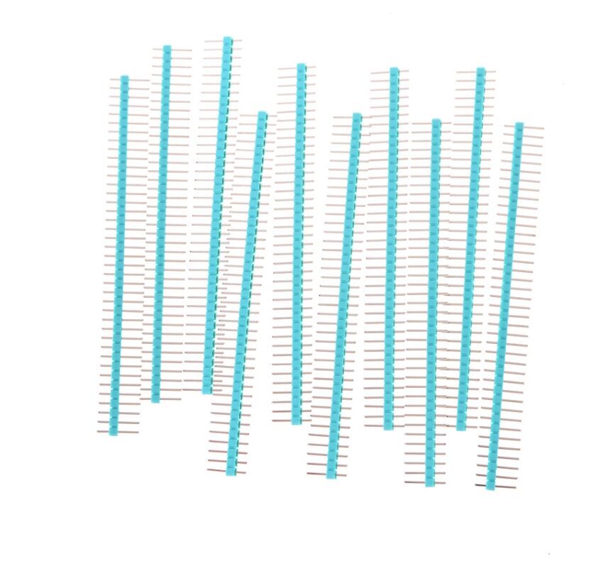 DuPont rovná kolíková lište - 40Pin, samec zelená