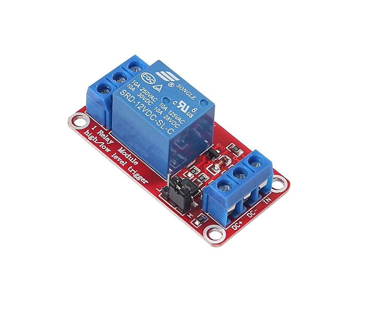 Modul relé DC 12V - 1 kanál s úrovňovým spínačom