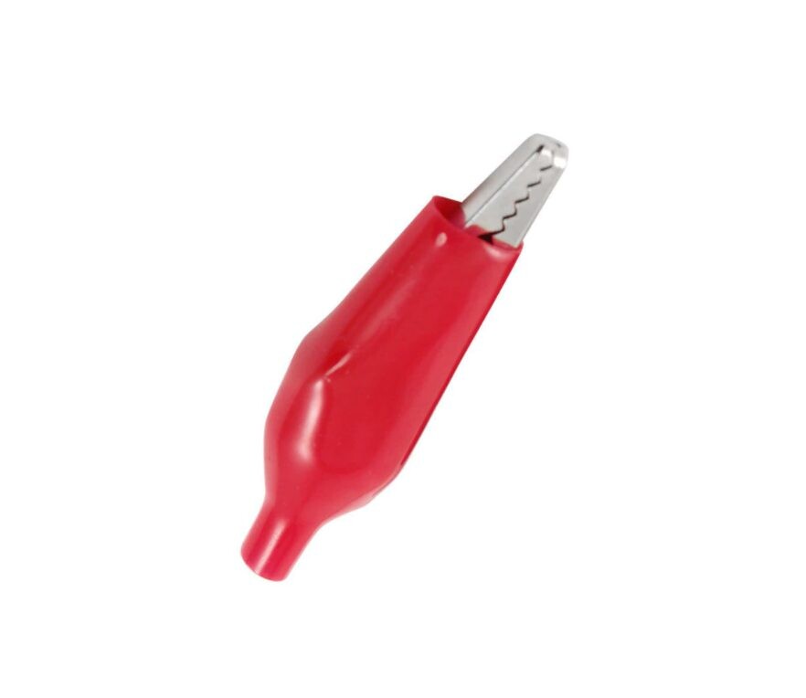 Izolovaná krokosvorka krokodíl - Červená, 35 mm