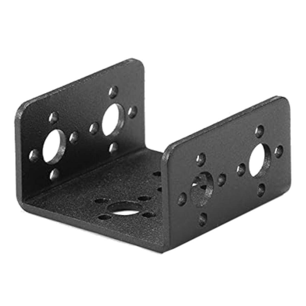 Hliníkový držiak servomotora U2 – rovný, čierny, 25x45mm (pre MG995/MG996)