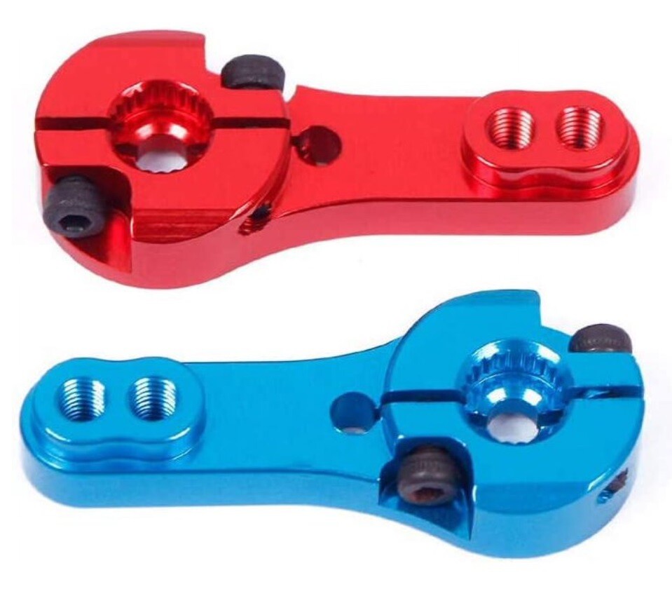 Hliníkové rameno serva - CNC 25T, kovové (pre MG995/MG996R/S3003) - náhodná farba