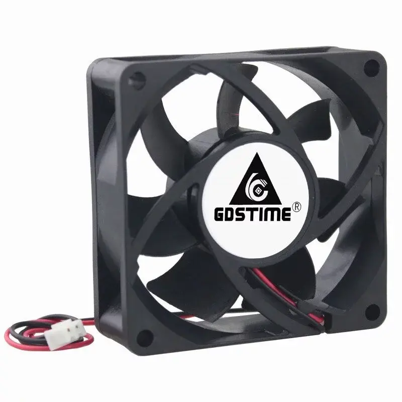 Ventilátor 70x70x25mm, 12V DC, XH2.54 - 2Pin