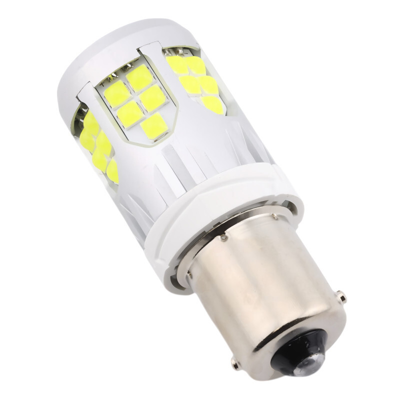 BA15S, 39 SMD 3030 LED, 12V - Biela