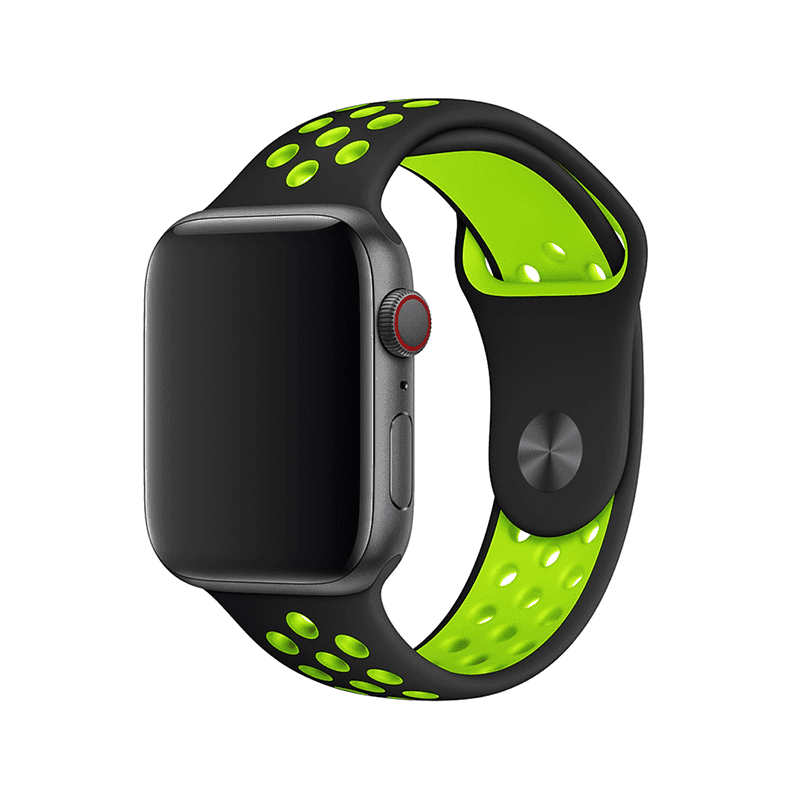 Športový remienok na Apple Watch - Black Volt Veľkosť: 42/44/45/46/49mm, Obvod: S-M (menší až stredný obvod zápästia), Farba: Black Volt