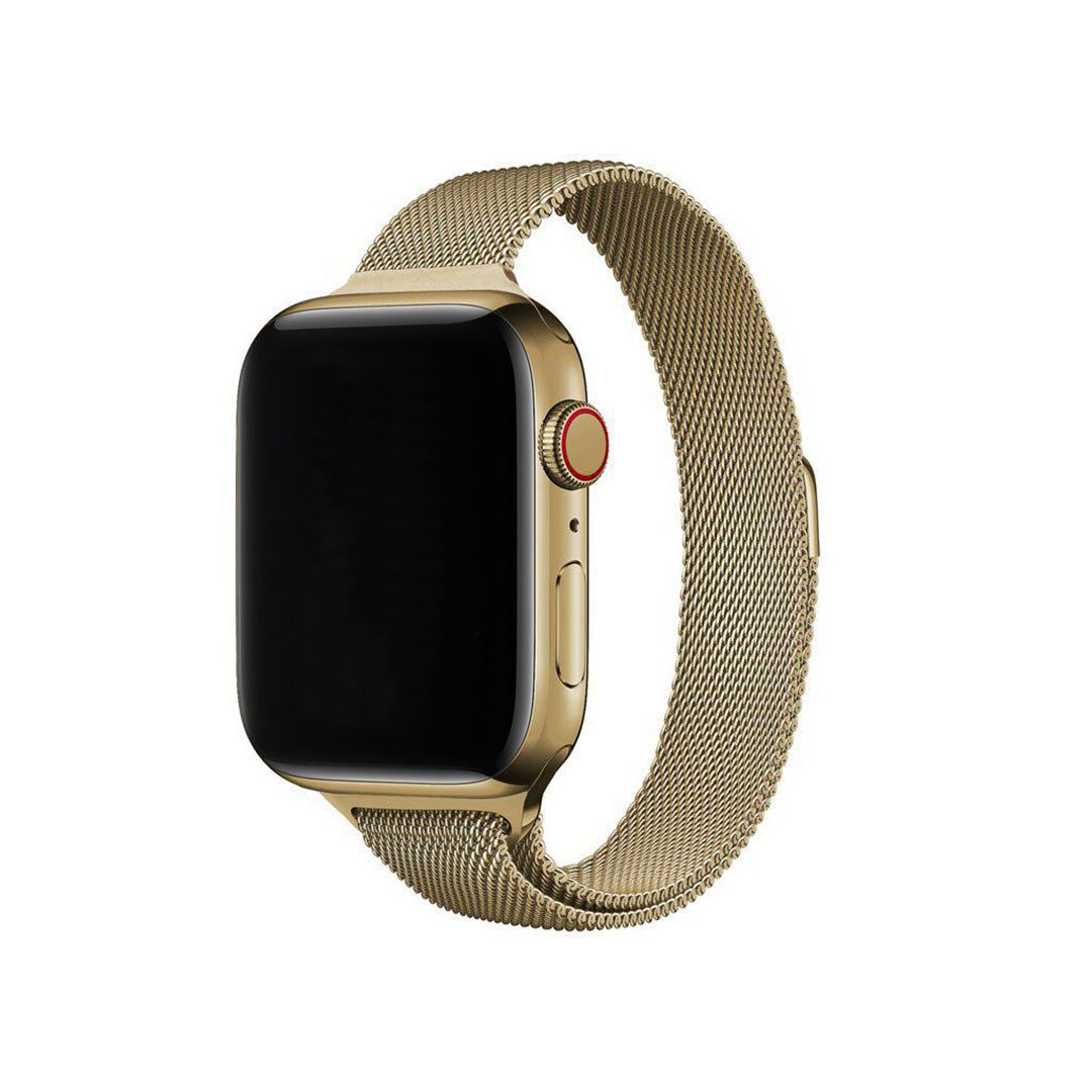Marvelli - Elegantný dámsky remienok na Apple Watch v milánskom štýle - Light Gold Veľkosť: 38/40/41/42mm, Farba: Light Gold