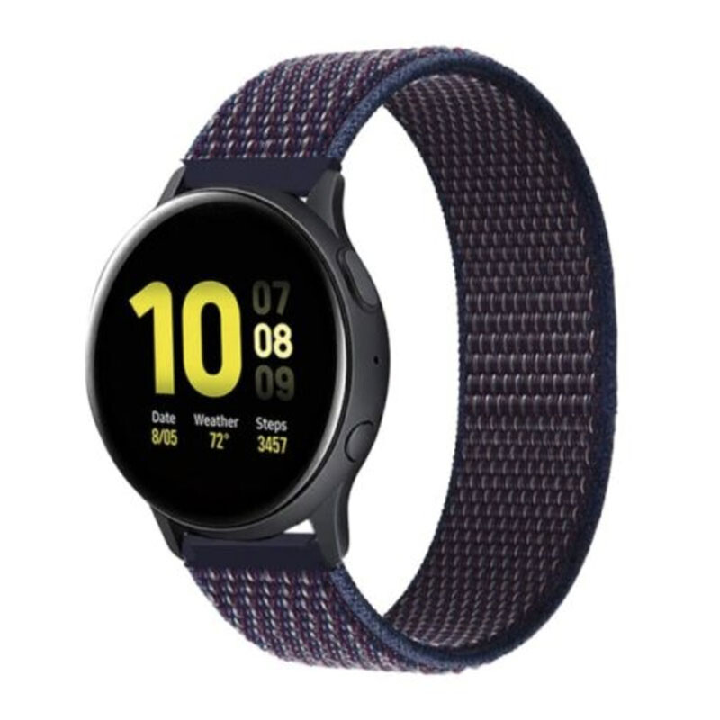 Nylonový remienok na smart hodinky 22mm Veľkosť: 22mm, Farba: Indigo
