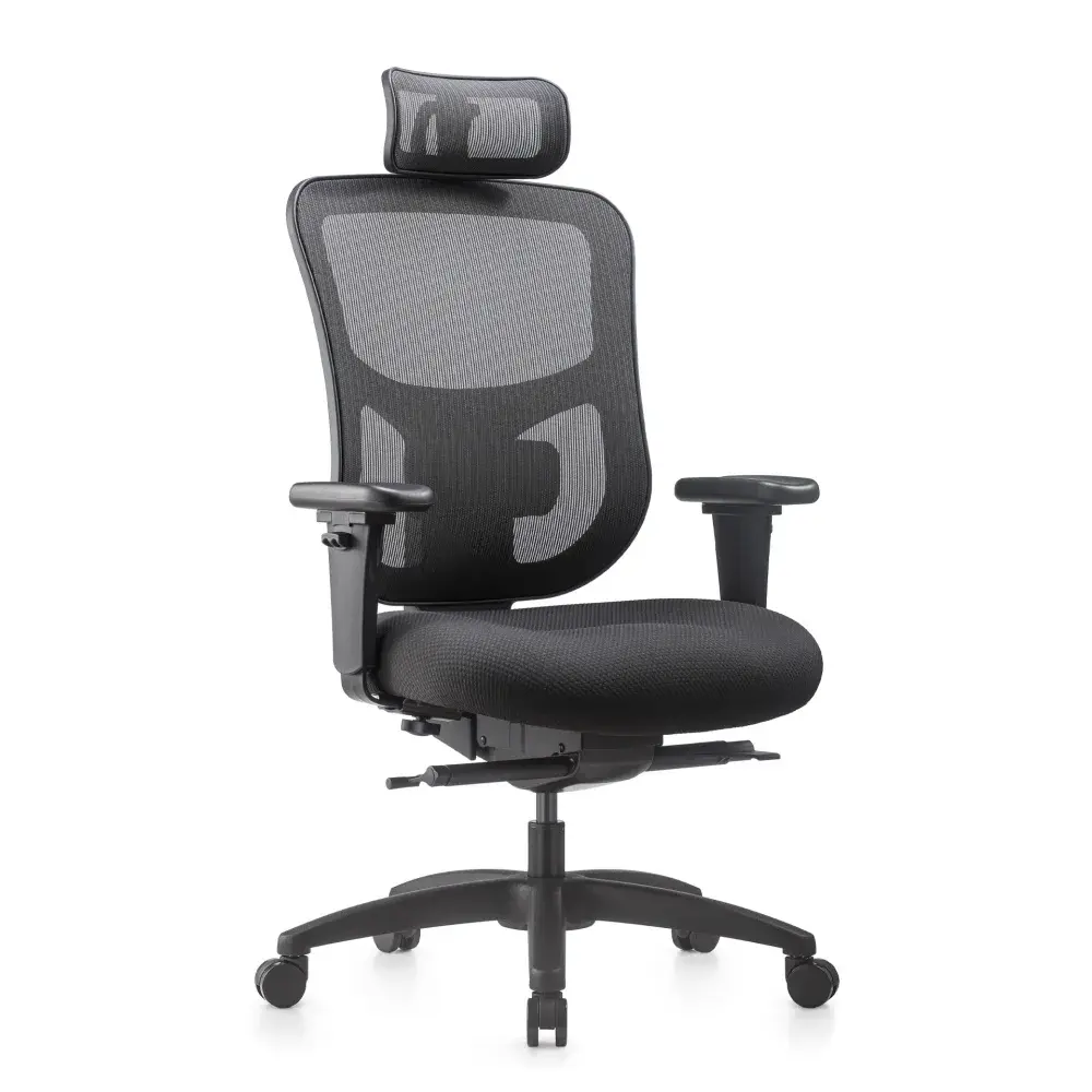 Kancelárska ergonomická stolička NATUS Q24 - sieťovina, nosnosť 180 kg, 3-ročná záruka, viac farieb čierna