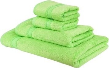 DOMMIO Sada bambusových uterákov a osušky zelená