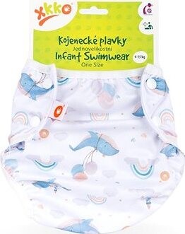 XKKO Jednoveľkostné dojčenské plavky Sky Whale