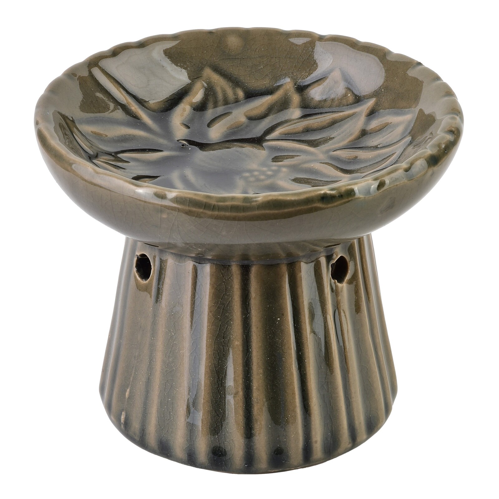 Keramická aroma lampa LILIEN 8,5 cm hnědá