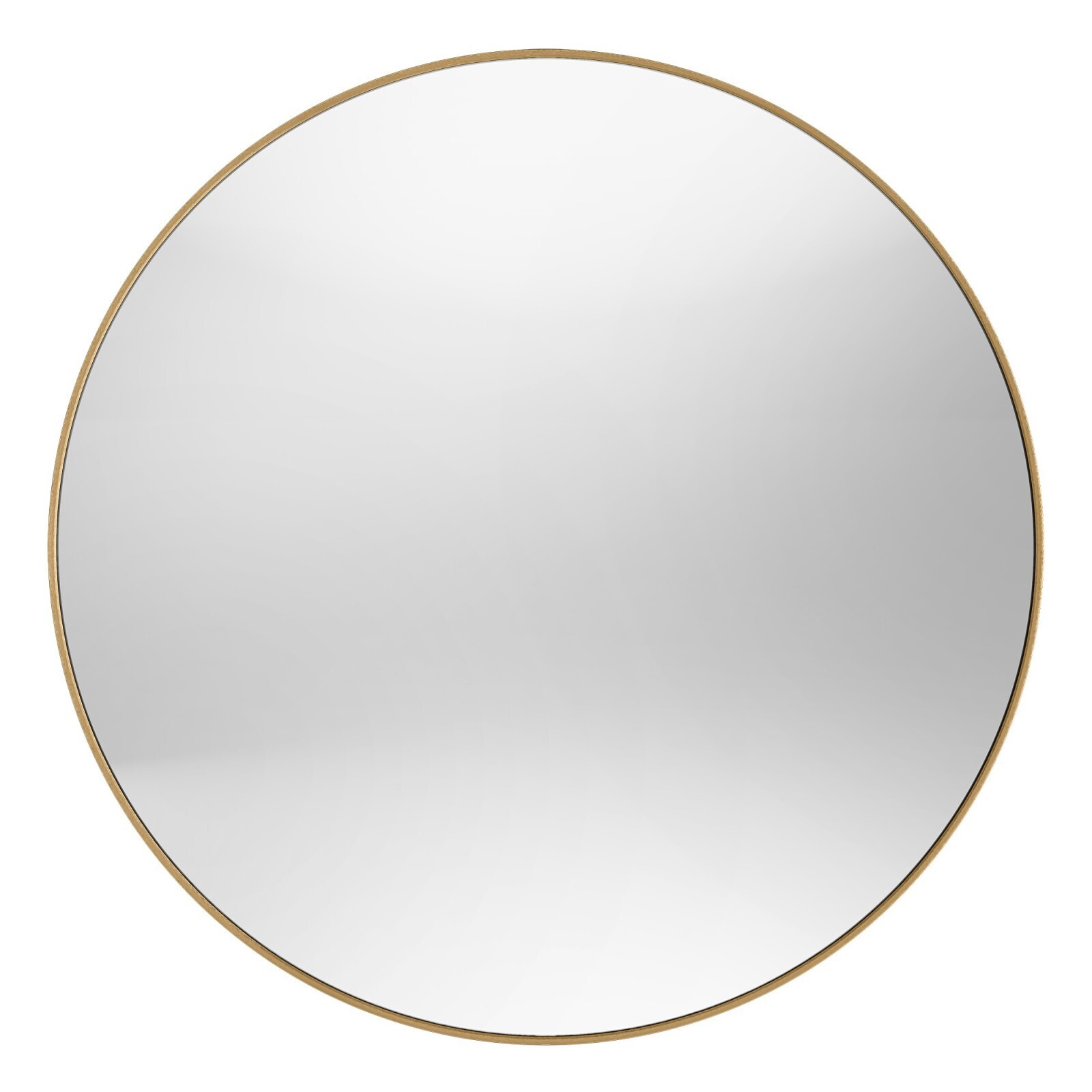 Kulaté nástěnné zrcadlo Mira 100 cm zlaté