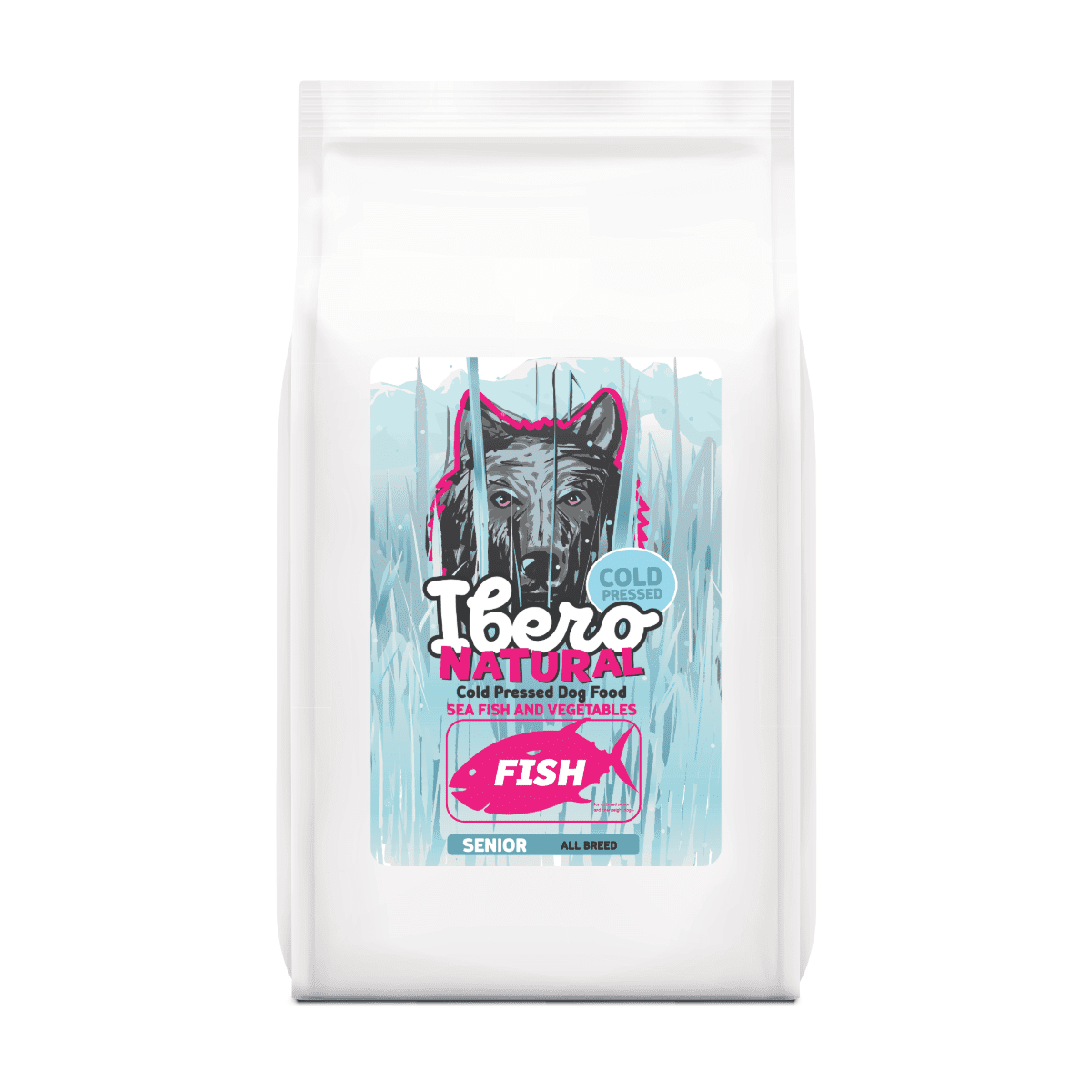 Ibero Cold Press Dog Senior Fish - 12 + 3kg GRATIS