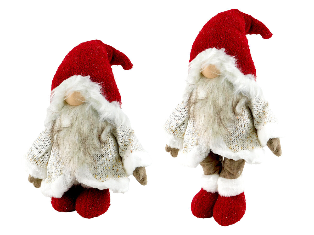 MAKRO - Dekorácia vianočná – škriatok vianočný, rôzne druhy a výška 55-68cm