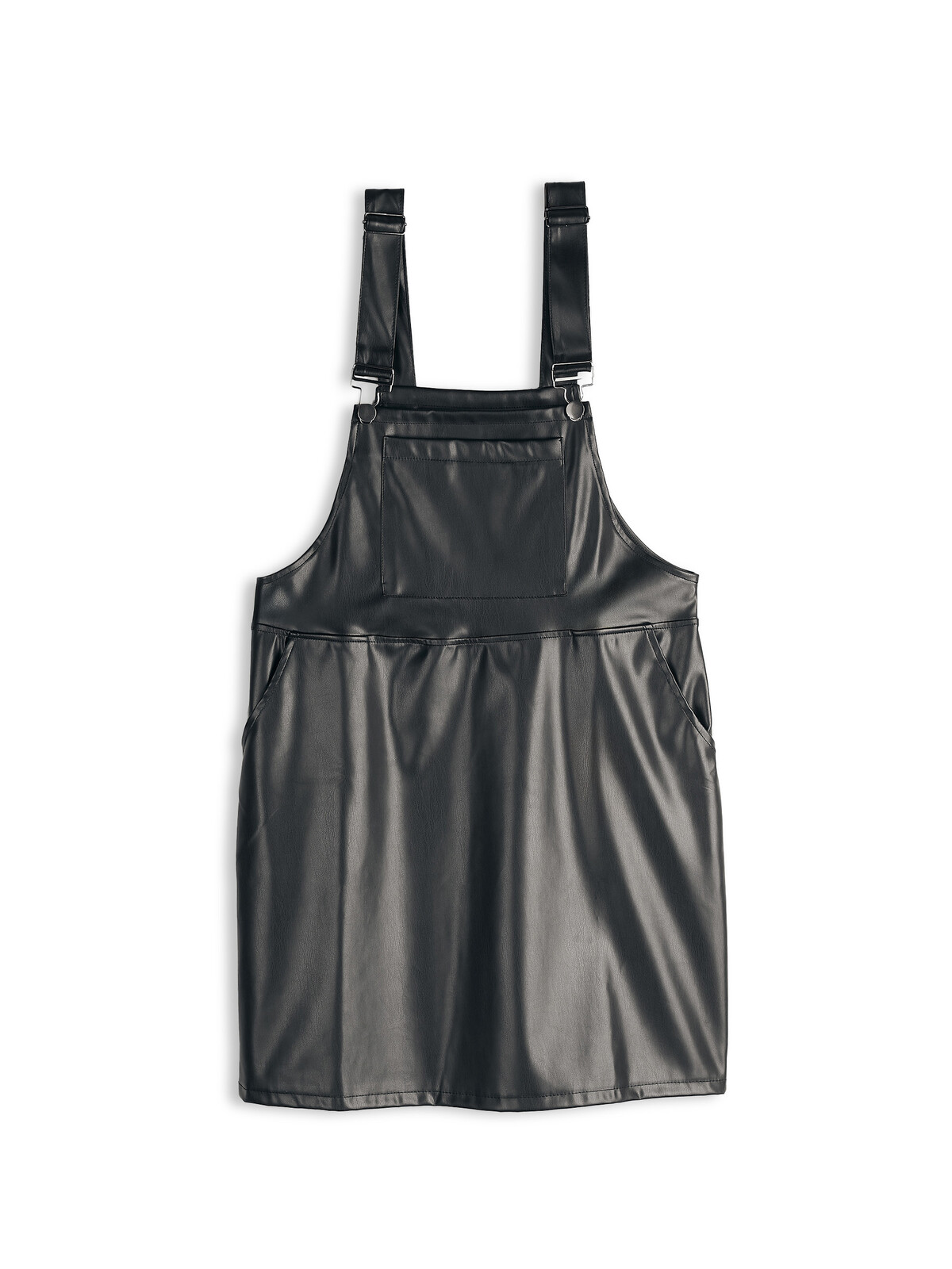 GATE Sukňa na traky z imitácie kože