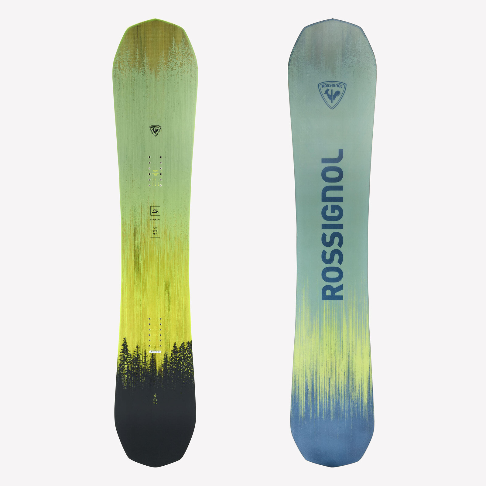 ROSSIGNOL Revenant dámska snowboardová doska na all mountain zeleno-žltá