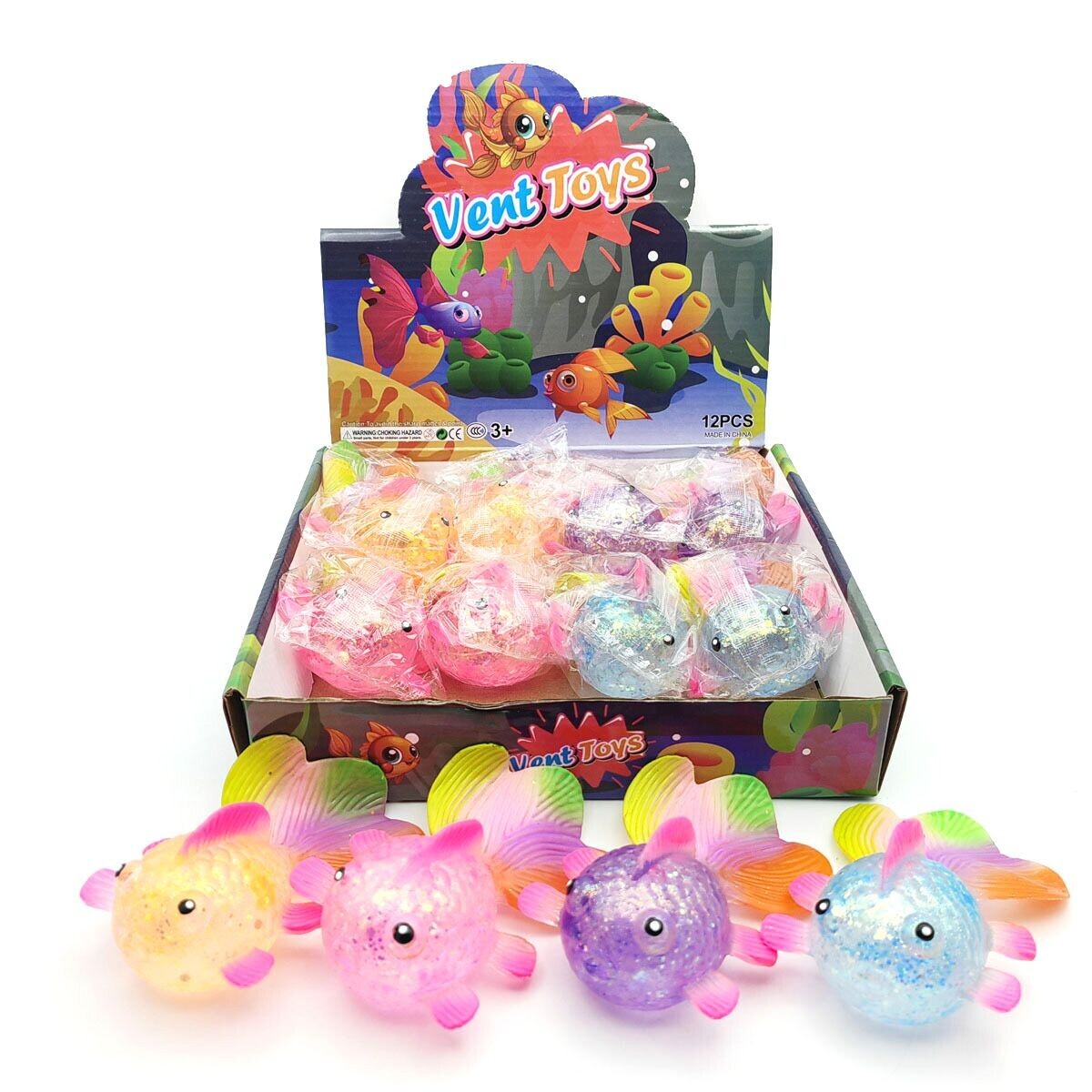 Vtipná hračka - ryba stláčacia