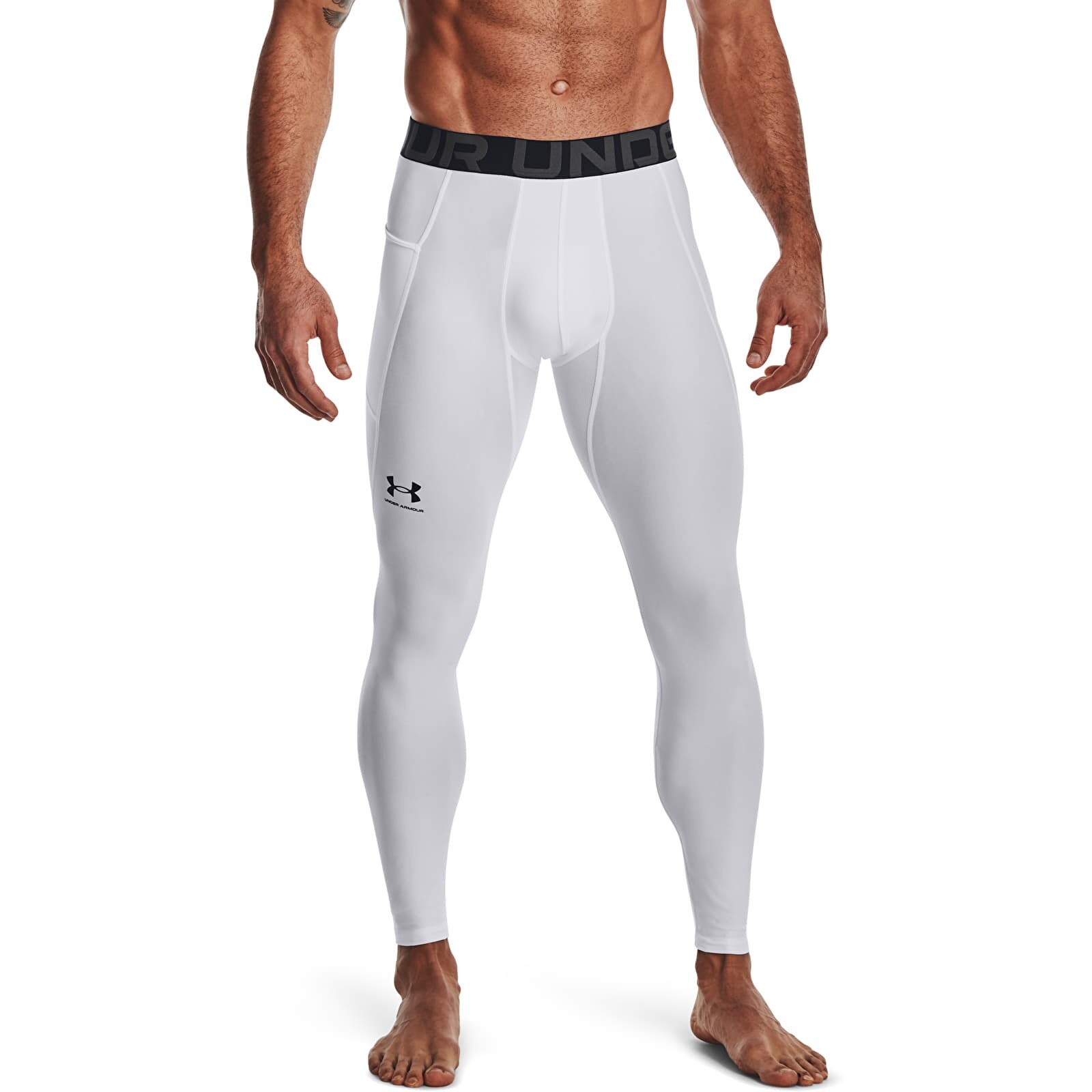 Legíny Under Armour Hg Armour Leggings White/ Black XL