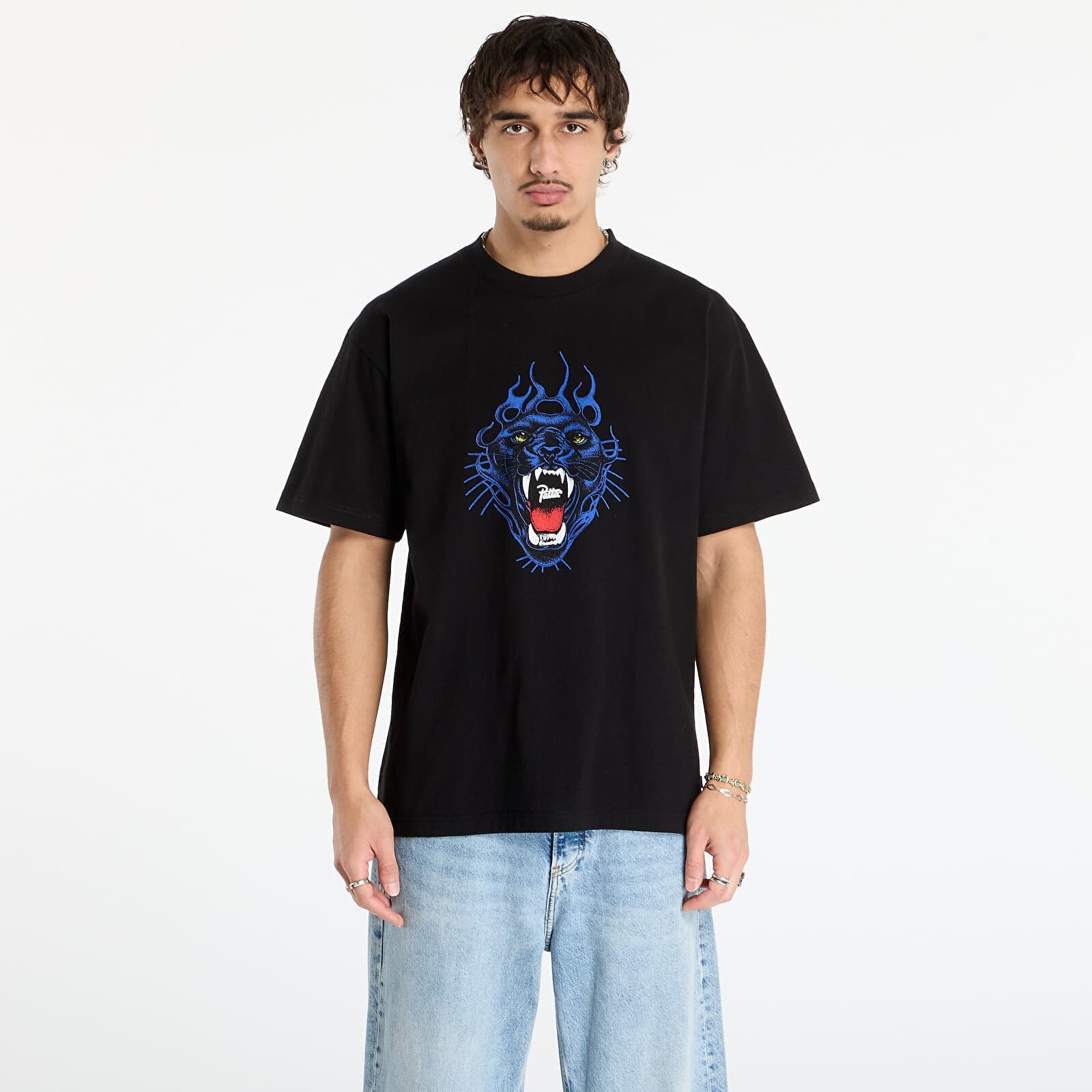 Tričko Patta Fire Panther T-Shirt UNISEX Black S