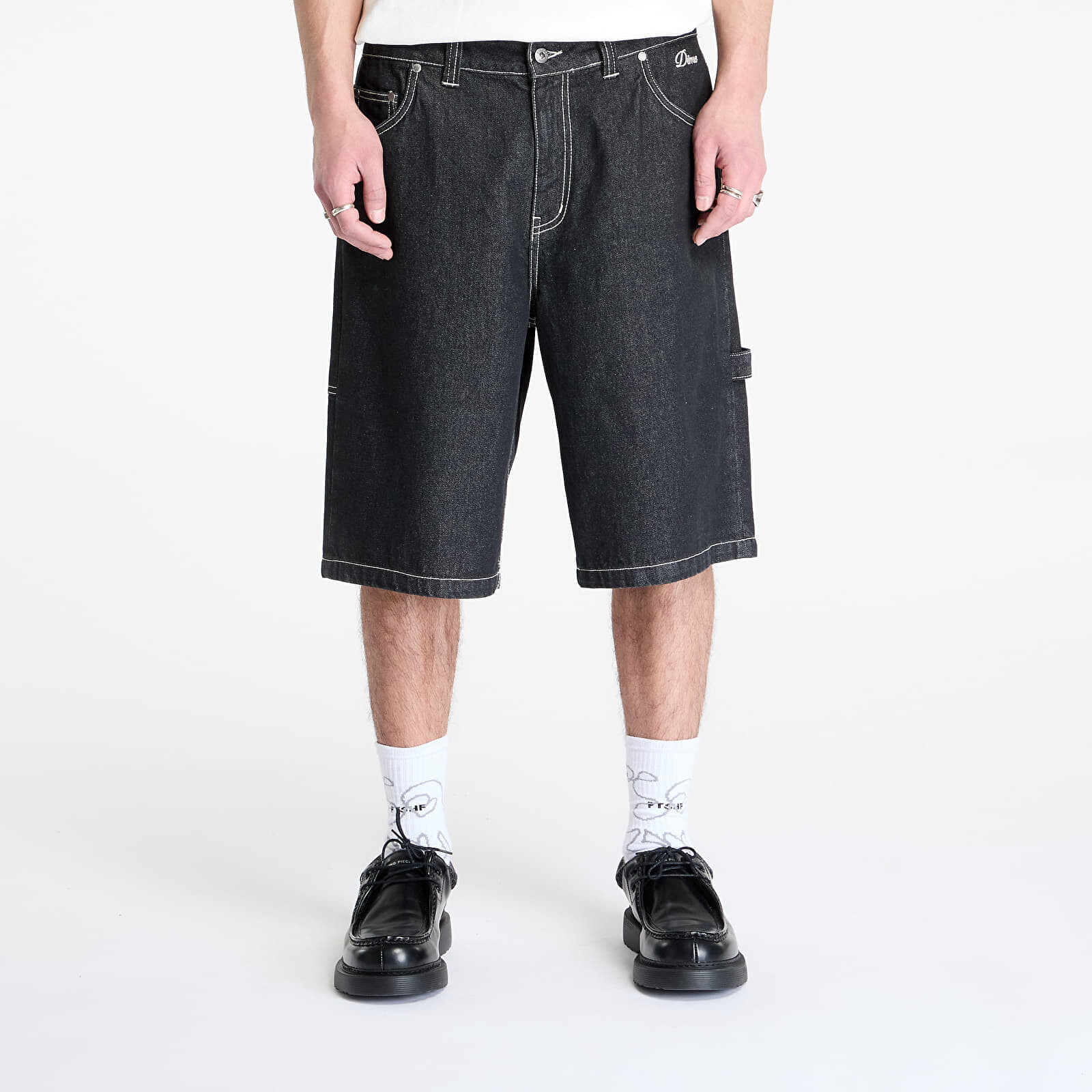 Šortky DIME Classic Denim Shorts Black Washed 32