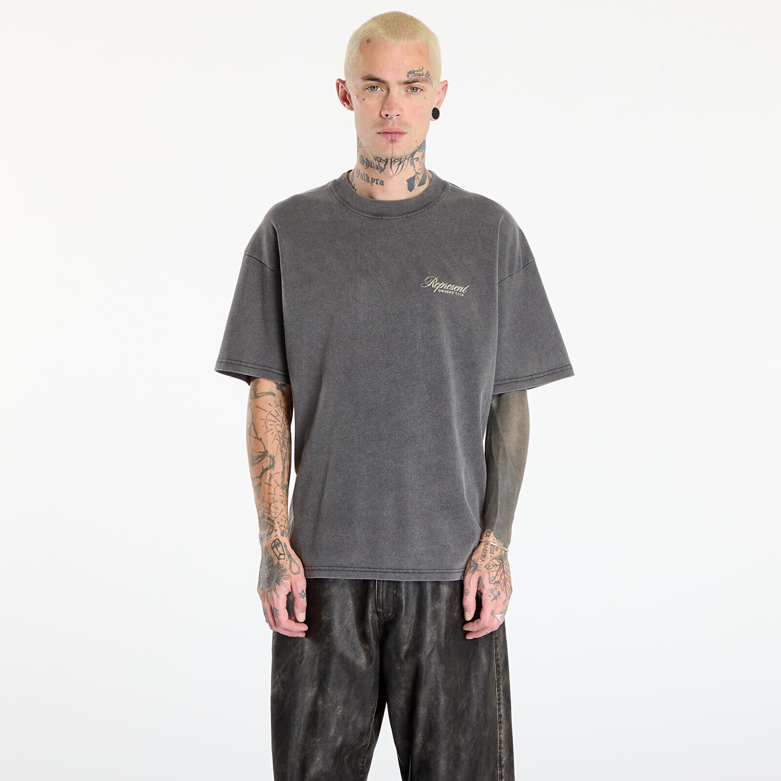Tričko REPRESENT Owners Club Script T-Shirt UNISEX Vintage Grey M