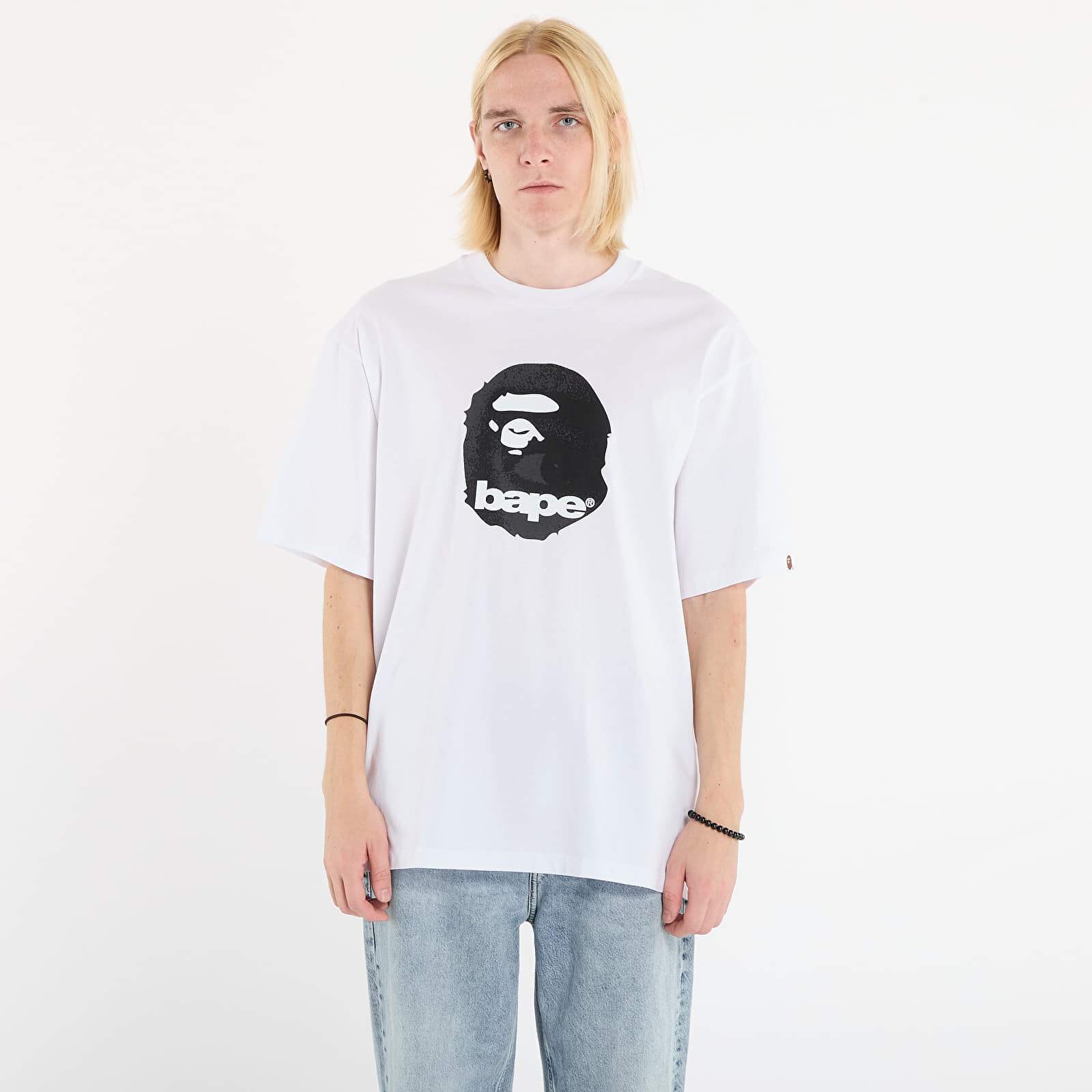 Tričko A BATHING APE Ape Head Relaxed Fit Tee White XXL