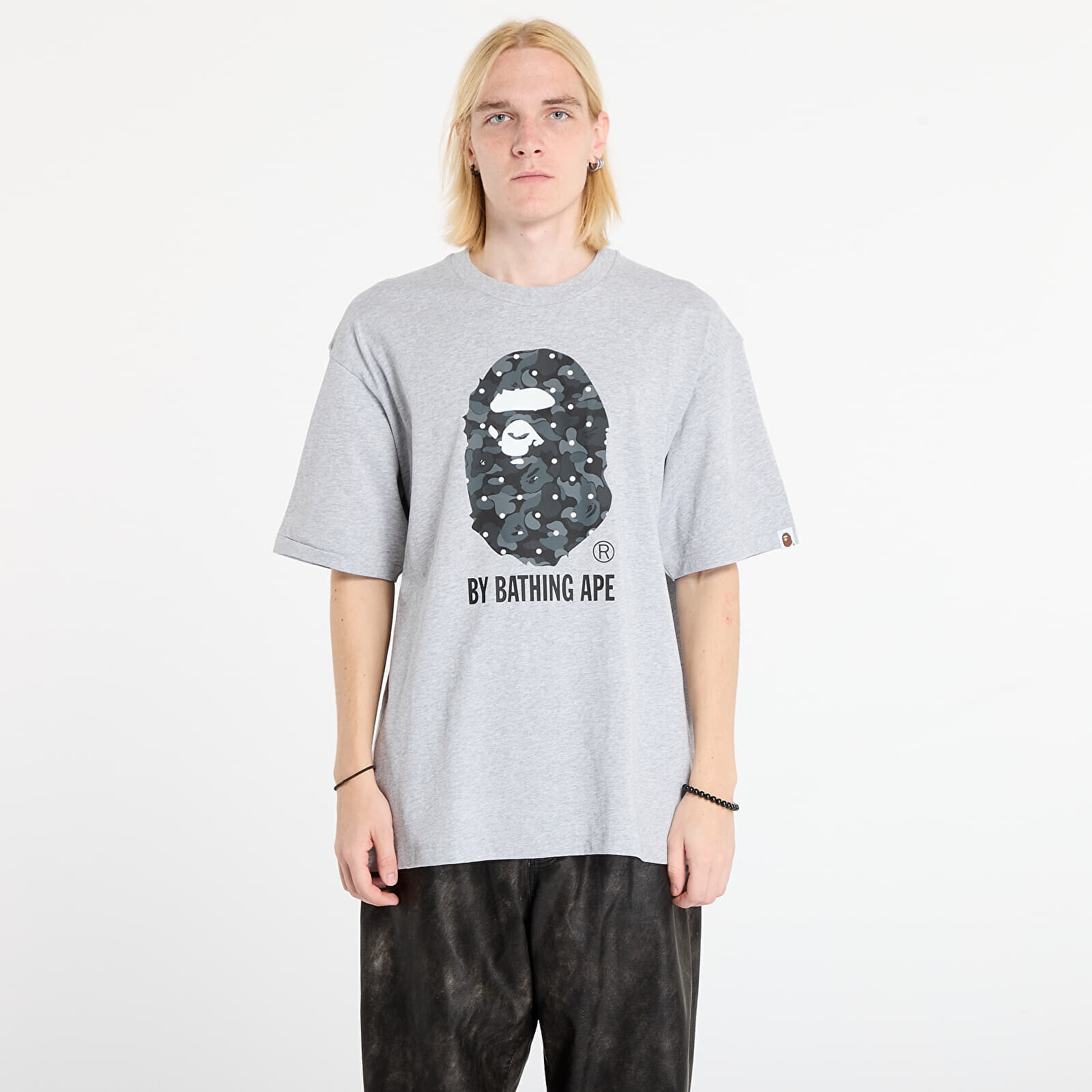 Tričko A BATHING APE Abc Dot Camo By Bathing Ape Relaxed Fit Tee Gray L