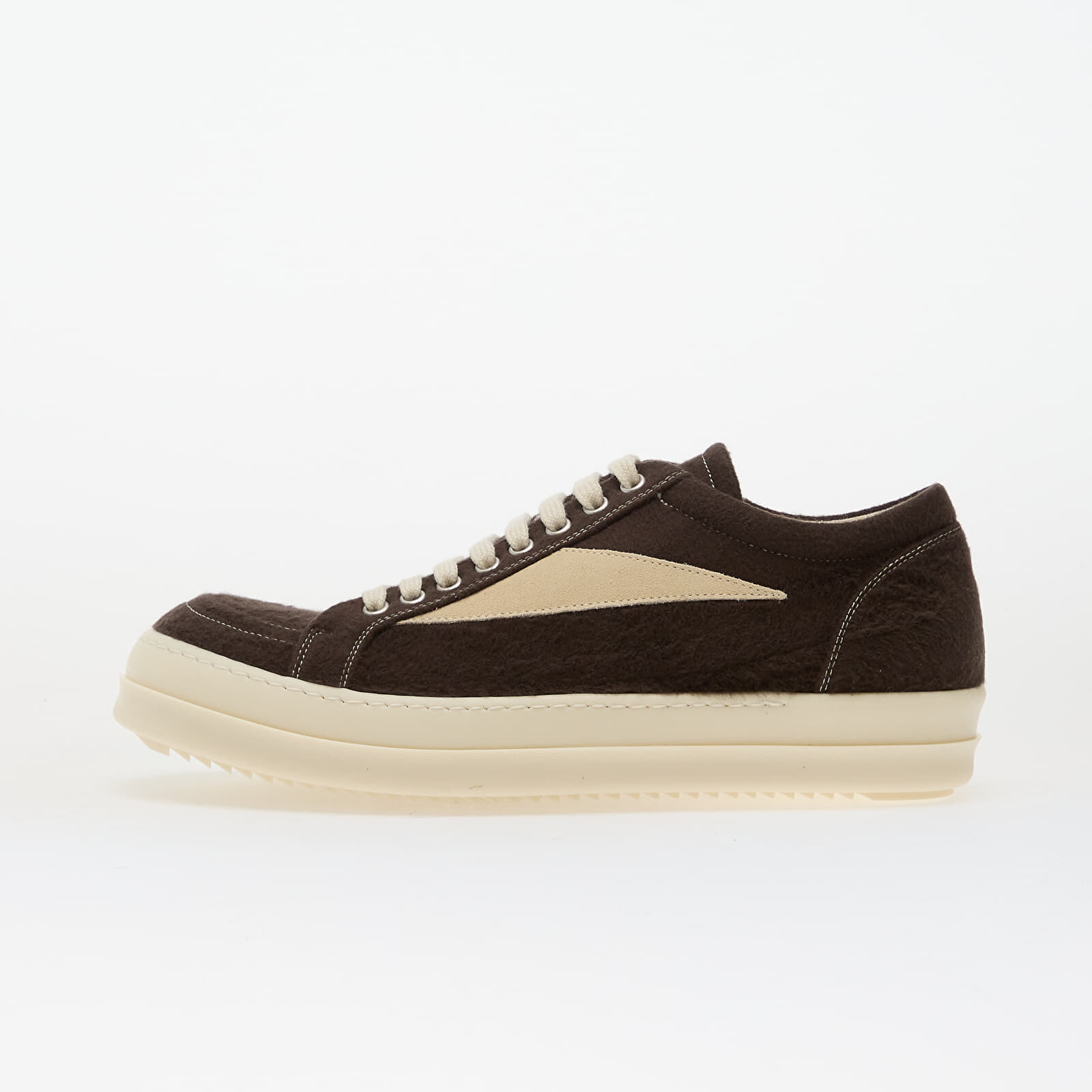Tenisky Rick Owens Woven Shoes - Vintage Sneaks Dark Dust/ Milk/ Milk EUR 43