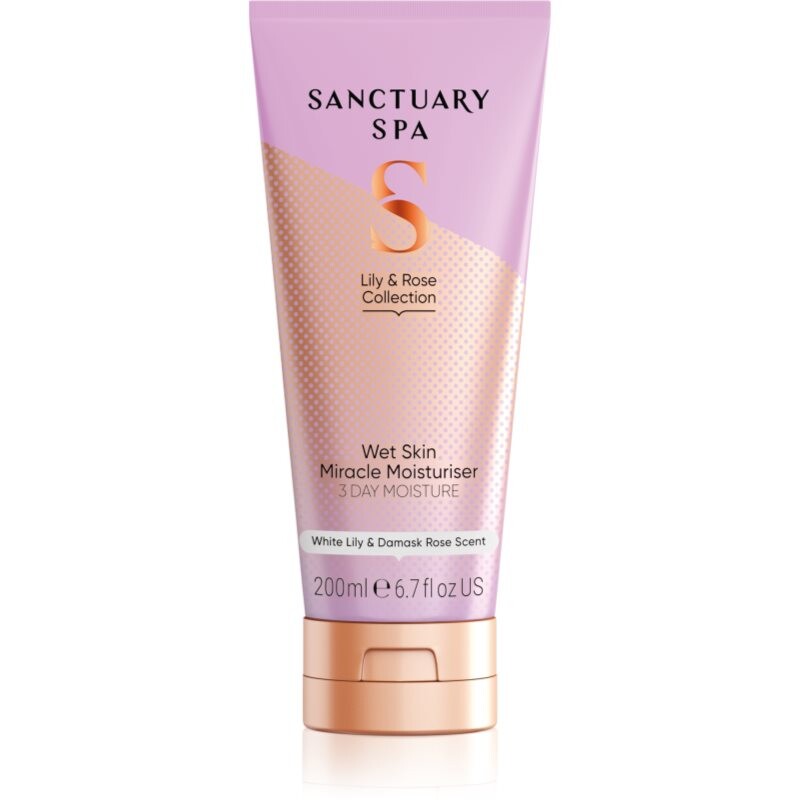 Sanctuary Spa Lily & Rose Collection hydratačné telové mlieko do sprchy 200 ml