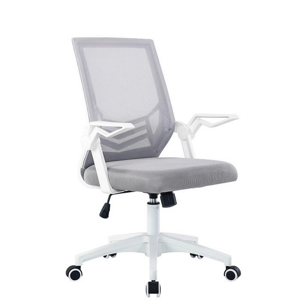 MID.YOU OTOČNÁ STOLIČKA, sieťovina, sivá, čierna, biela