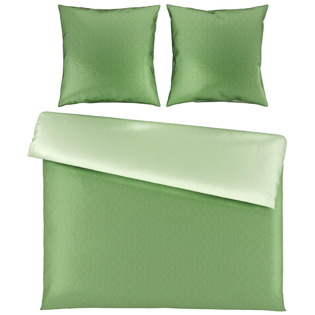 Bio:Vio OBOJSTRANNÁ POSTEĽNÁ BIELIZEŇ, satén, svetlozelená, 200/200 cm