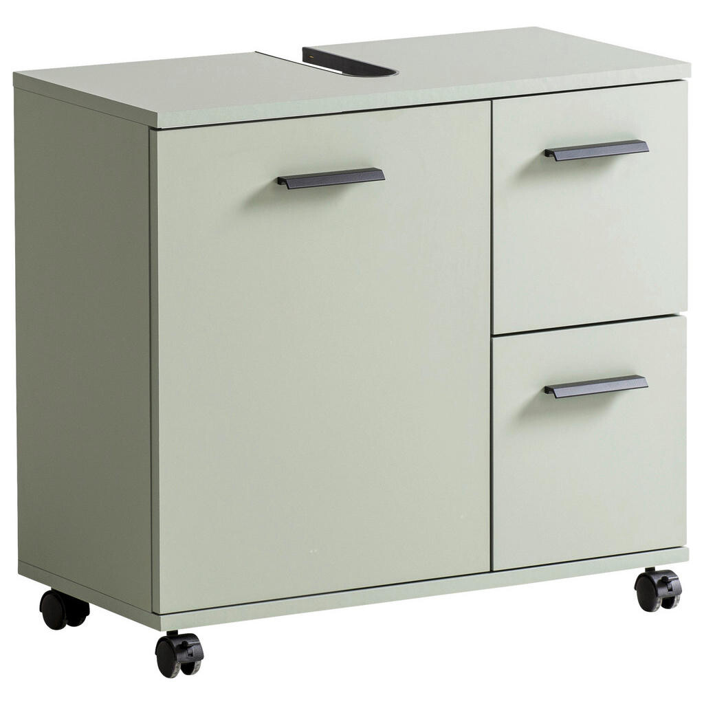 Stylife SKRINKA POD UMÝVADLO, pastelová zelená, pastelová zelená, 65,1/60/32 cm