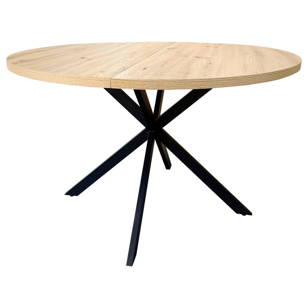 MID.YOU JEDÁLENSKÝ STÔL, čierna, farba duba, 120/120/75 cm